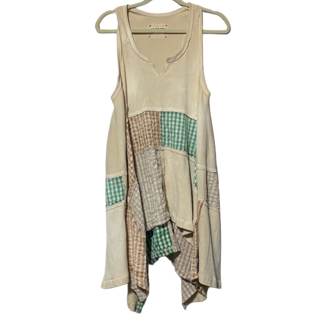 We the Free Gingham Patchwork Boho Dress